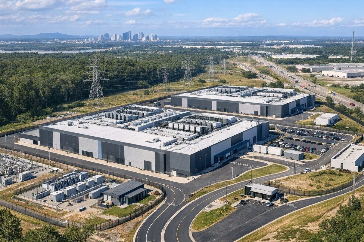 データセンターの立地条件をイメージさせる画像